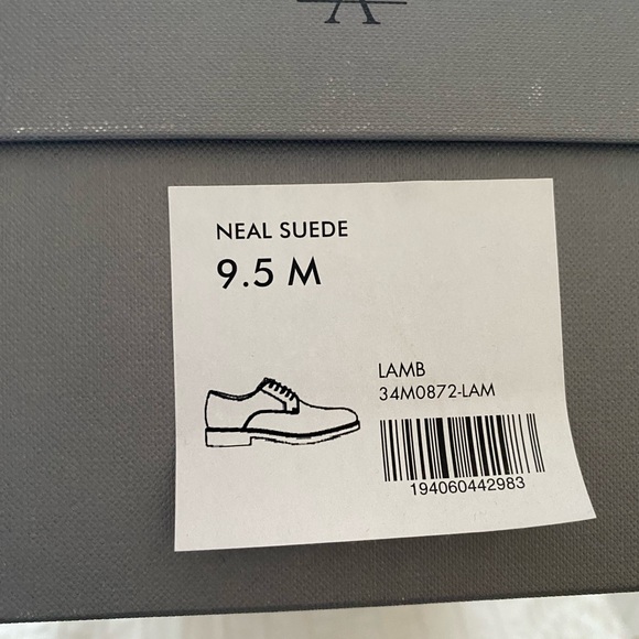 Aquatalia men’s suede shoe, worn once - Picture 6 of 6